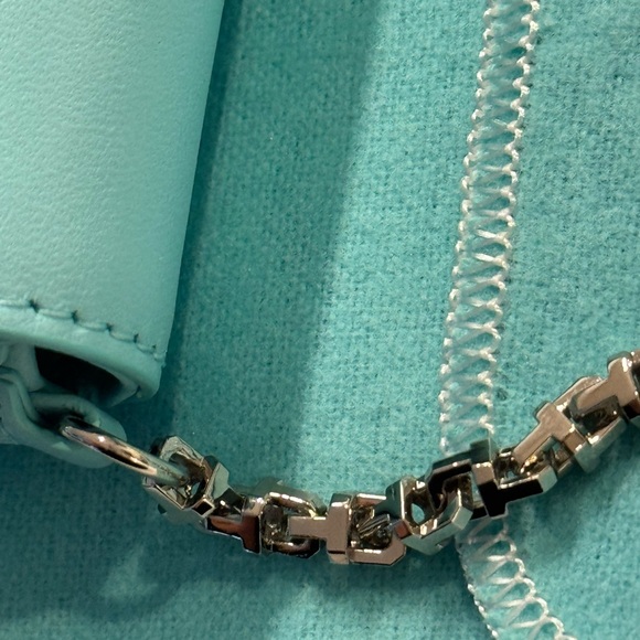 Authentic Tiffany Blue Tiffany T Nano Micro Leather Bag Pouch Purse Charm - Picture 11 of 11